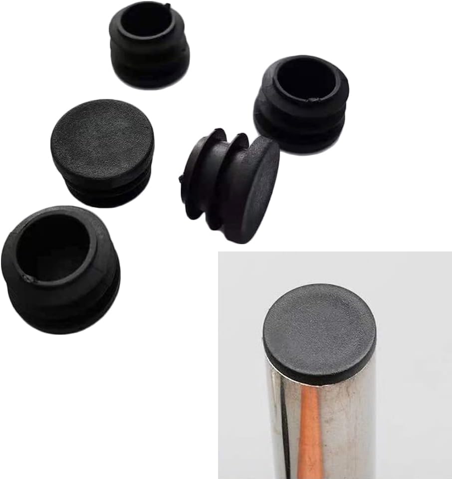 Zaślepki na nogi krzeseł 16 mm, opakowanie 32 szt., okrągłe plastikowe zaślepki na nogi krzeseł, zaślepki do rur krzeseł, zaślepki na nogi krzeseł - 3