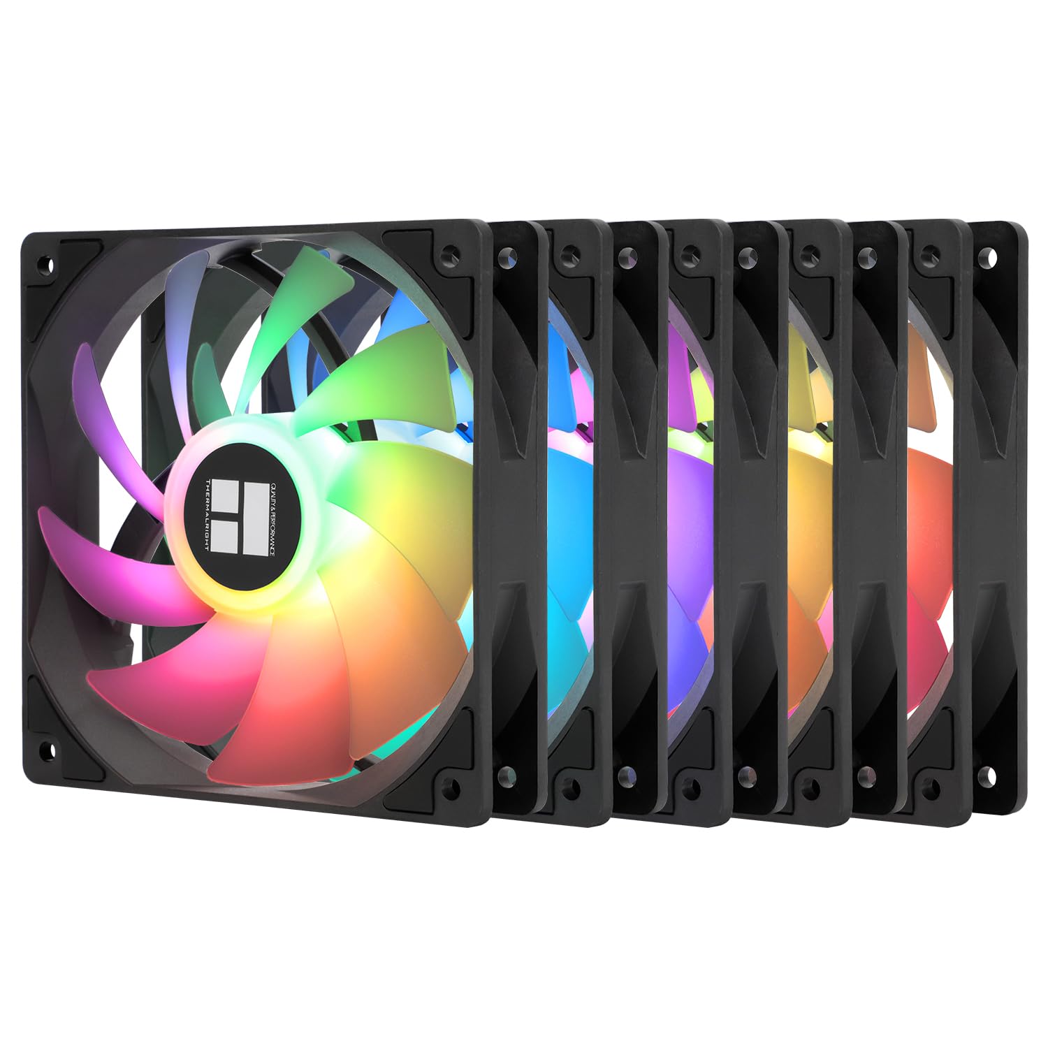 Wentylatory PC TL-C12C-S 120 mm ARGB, zestaw 5, PWM ciche S-FDB