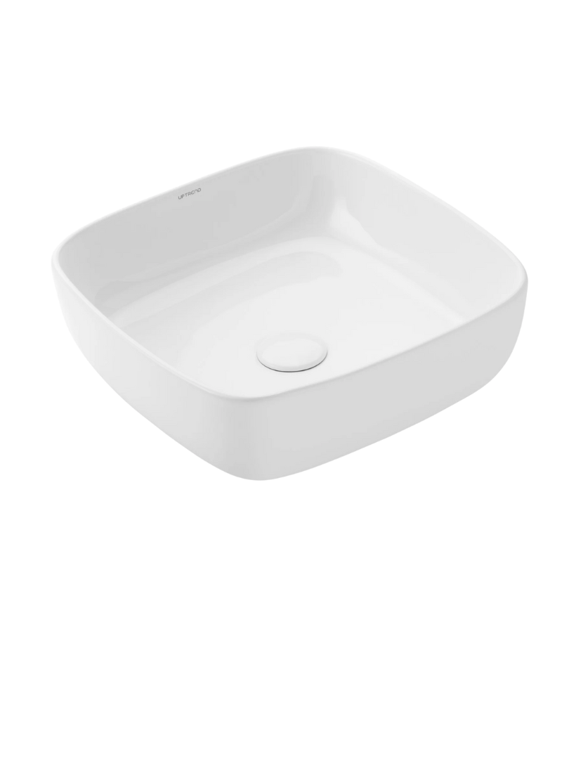 Umywalka nablatowa Uptrend HARMONY Square biały połysk 1 szt.