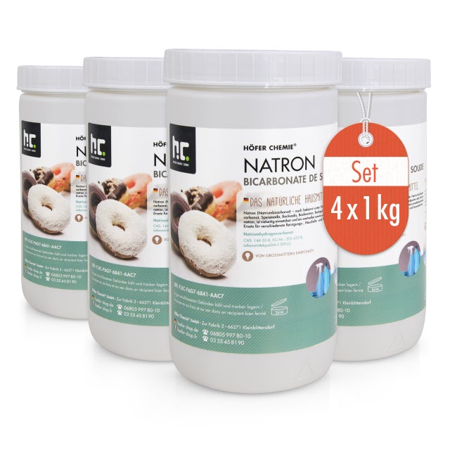 4 x 1kg de Bicarbonate de soude