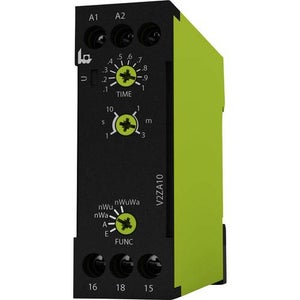 Relais Temporisé Multifonction Finder - Plage 0.1s à 24h - 1 Contact Inverseur 16A/250V - Alimentation 12-240V AC/DC