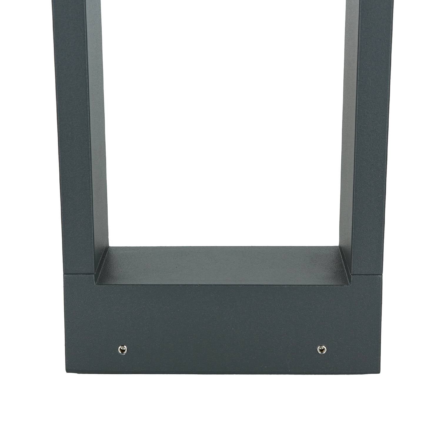 Lampada da giardino decorativa MENISINO LED 50cm IP54 resistente alle intemperie colore antracite lampione da percorso - 4