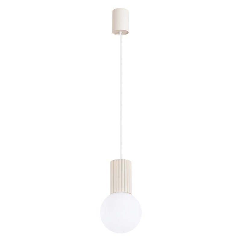 Lampa wisząca HALO beżowo-biała 1 x G9 x 8W wym: 120 x 12 x 12 cm Sollux Lighting