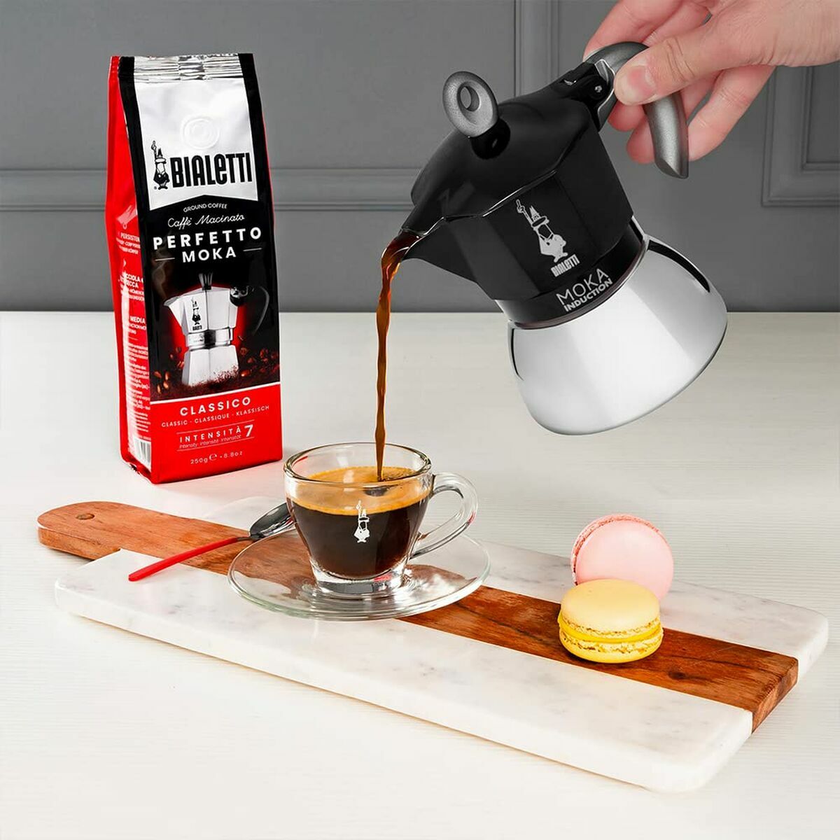 Cafetière italienne BIALETTI Moka induction 6 tasses black - 8