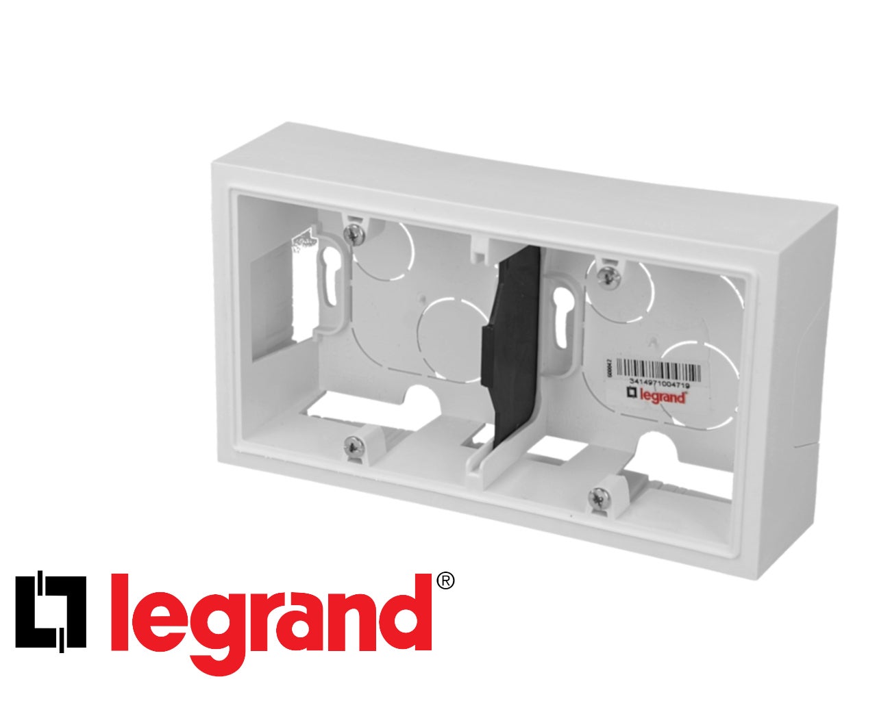 Legrand - Cadre saillie double Dooxie blanc P40 - 2 postes - 600042 - 2