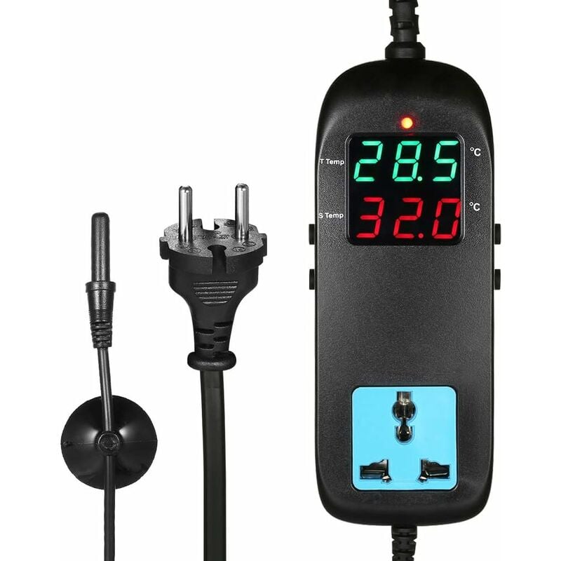 Cyfrowy regulator temperatury dla mikrokomputera - Elektroniczny termostat z wyświetlaczem LCD