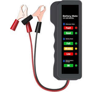 Tester per tutte le batterie per auto, 12V, 3 diversi test
