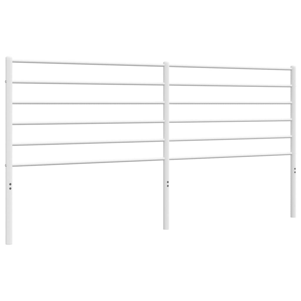 Tête de lit métal blanc 180 cm - 2