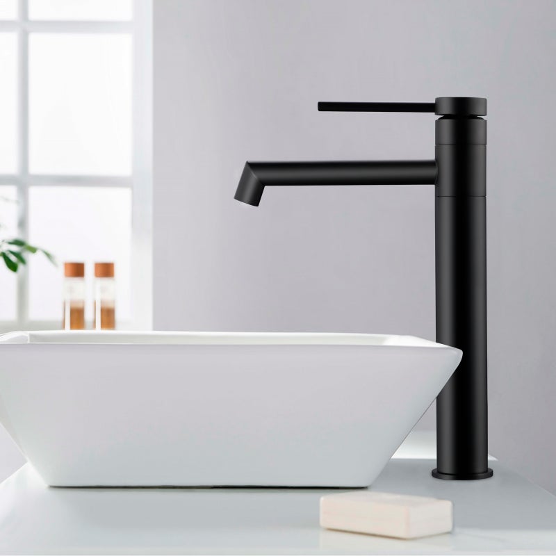 LOVHAUS Bateria Umywalkowa, Obrotowa w Zakresie 360° Bateria Łazienkowa do Umywalki Nablatowej, Zestaw 2 Sztuki