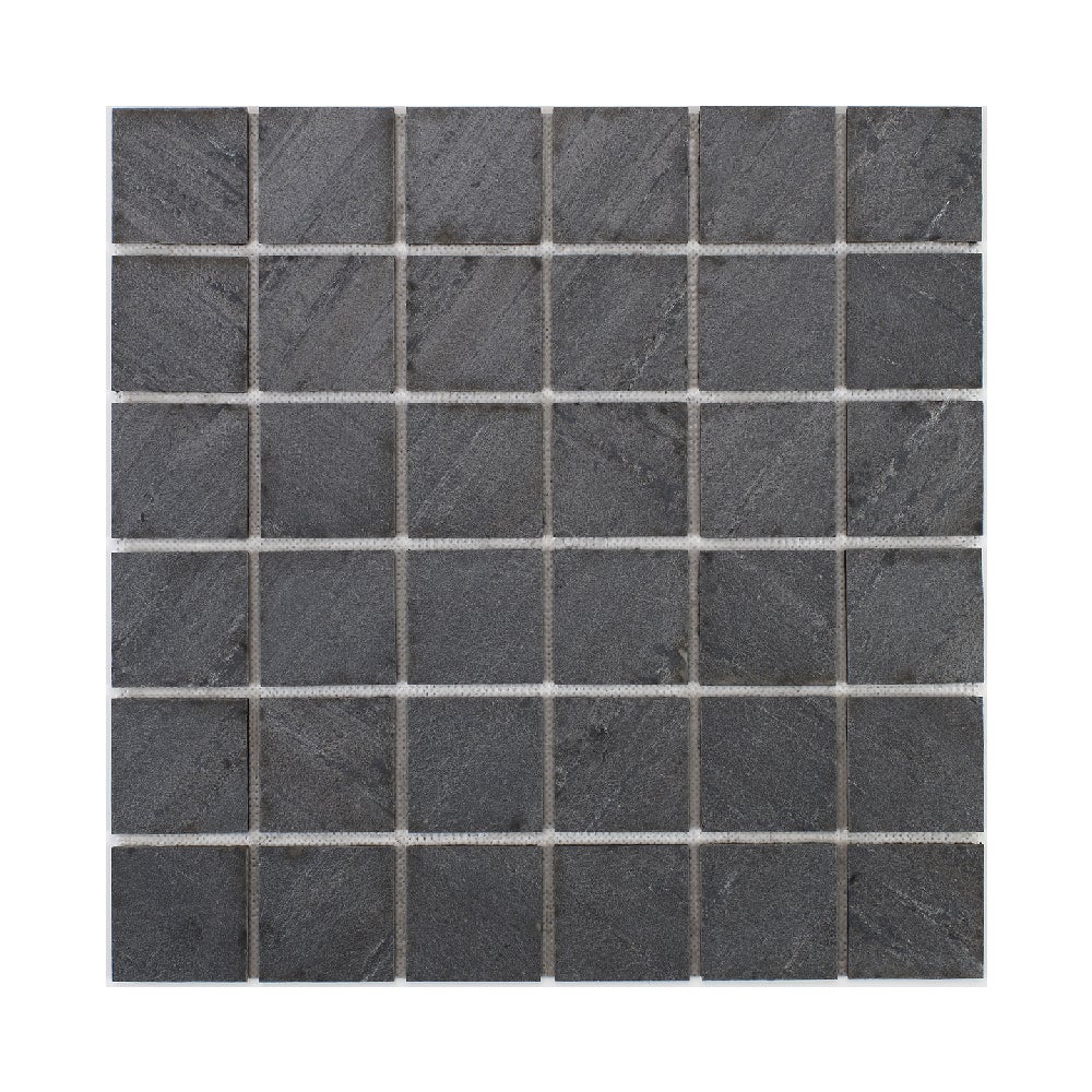 Mosaique pierre naturelle - 5 x 5 cm -rouleau 100 x 50 cm - graphite - 2