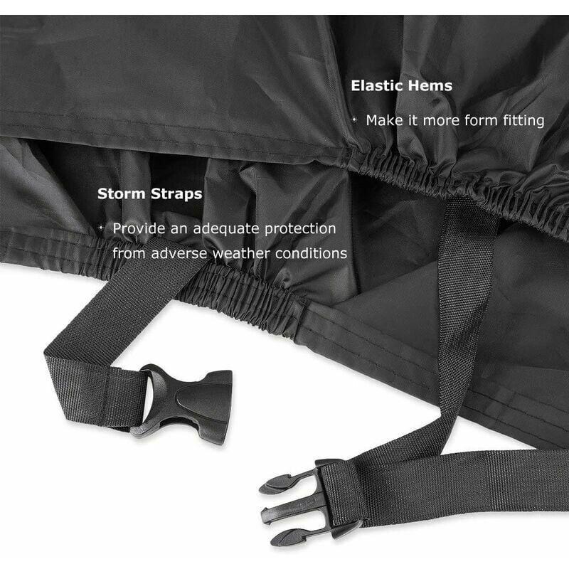 Housse vélo pour 2 Vélos, Housse de vélo étanche en nylon 190T avec protection contre la poussière, les UV, la pluie Protection pourVTT - 5