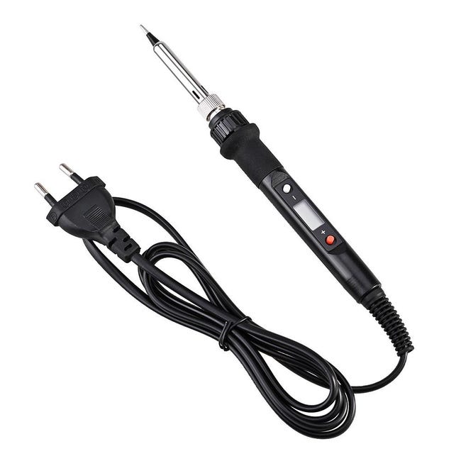 Zestaw lutowniczy 80 W, cyfrowa lutownica LCD, ceramiczny termostat z regulacją temperatury i szybkie nagrzewanie do biżuterii elektronicznej