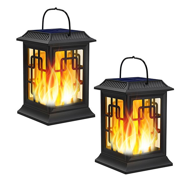 Zewnętrzne lampy solarne, 2 sztuki, przenośne światła, oświetlenie krajobrazu, lampki nocne ogrodowe, wiszące lampy na dziedziniec, światła LED