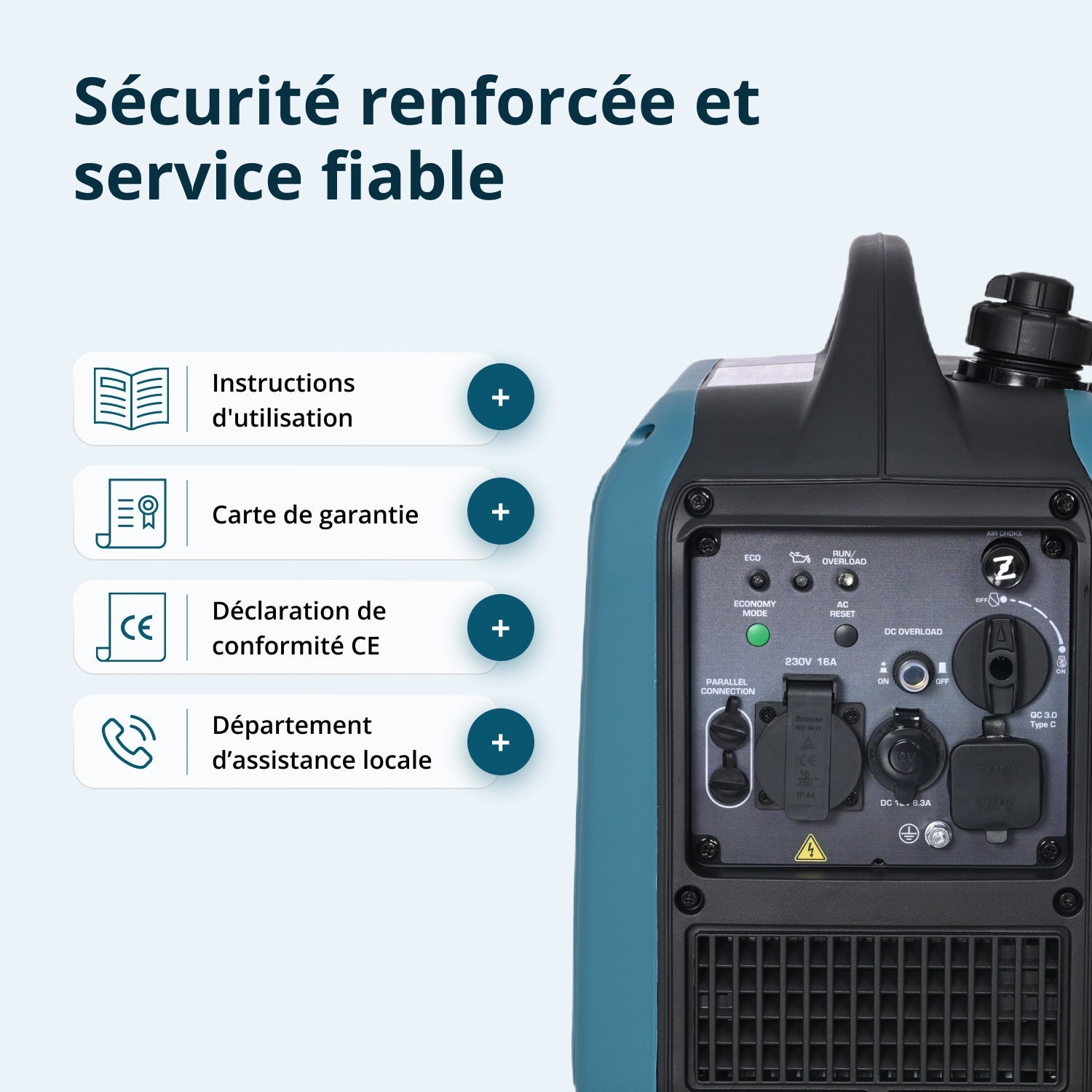 Groupe électrogène Inverter KS 1900i S Puissance maximale 2 kW - 8