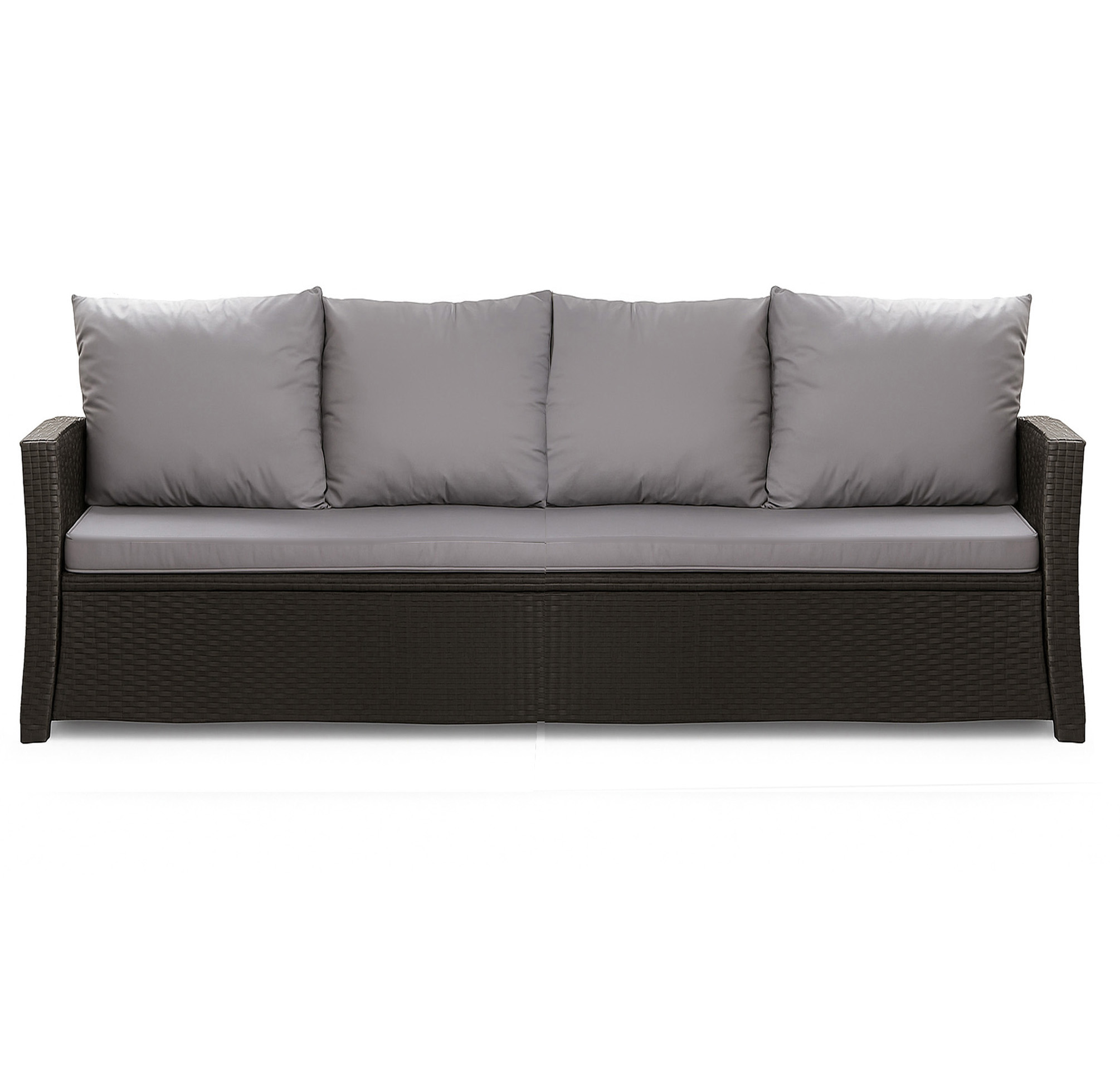 Poduszka ogrodowa na sofę rattanową 170x60x50cm poduszka na meble rattanowe jasna szara, poduszka na balkon taras, poduszki na meble ogrodowe