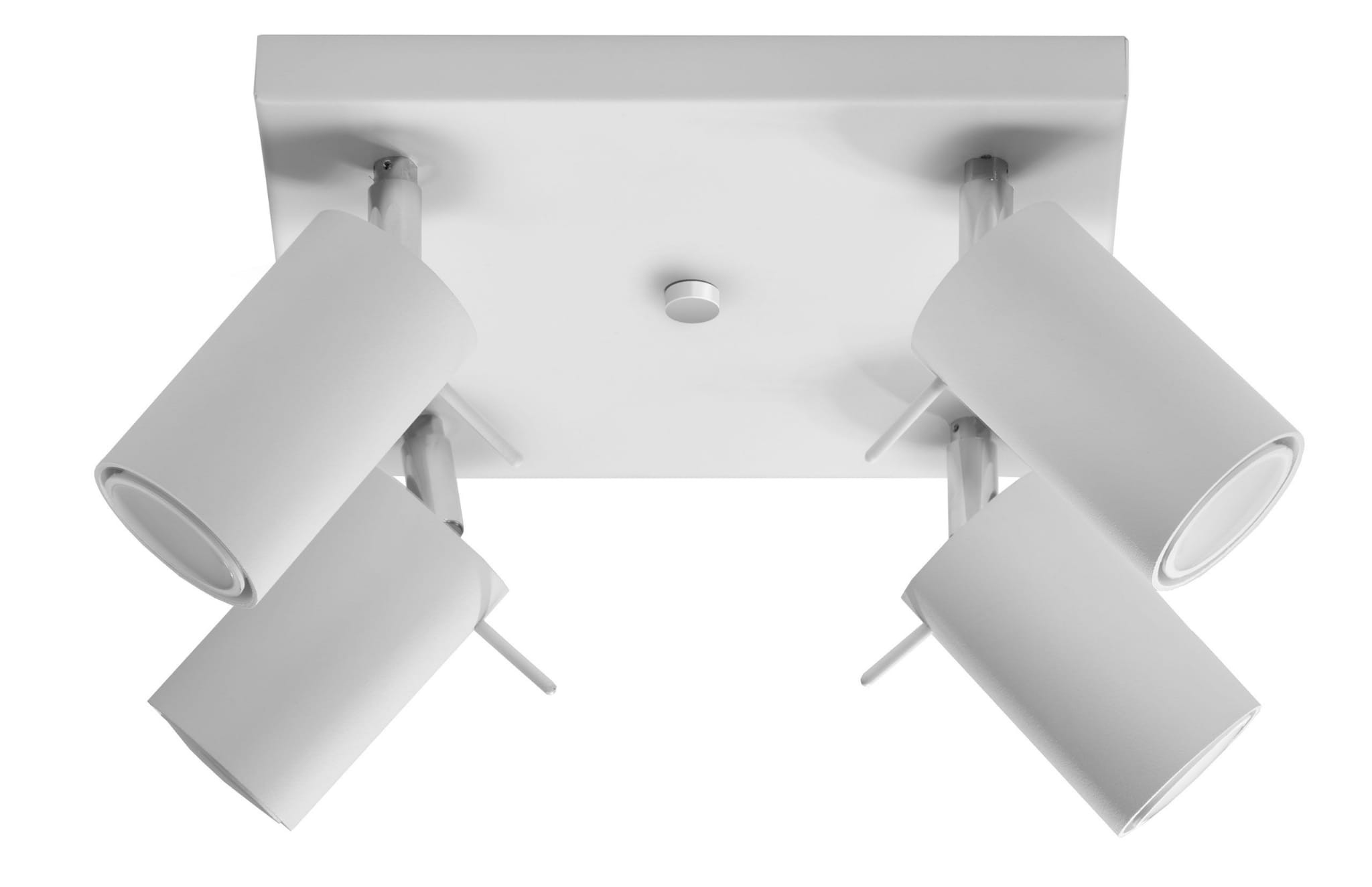 Lampa sufitowa wisząca Ring biała chromowana 4xGU10x40W reflektory wym: 25 x 25 cm metal Sollux Lighting