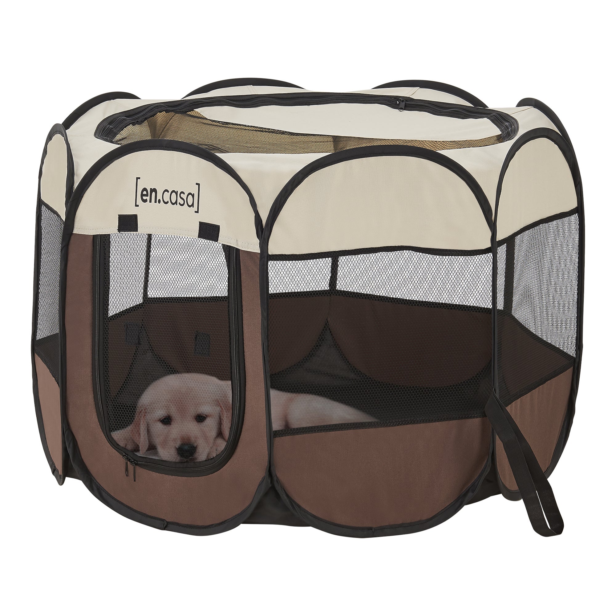 Box Pieghevole Per Animali Domestici 74x74x43 Cm - Recinto Portatile Impermeabile Per Cuccioli, Gatti, Conigli, Interno/Esterno