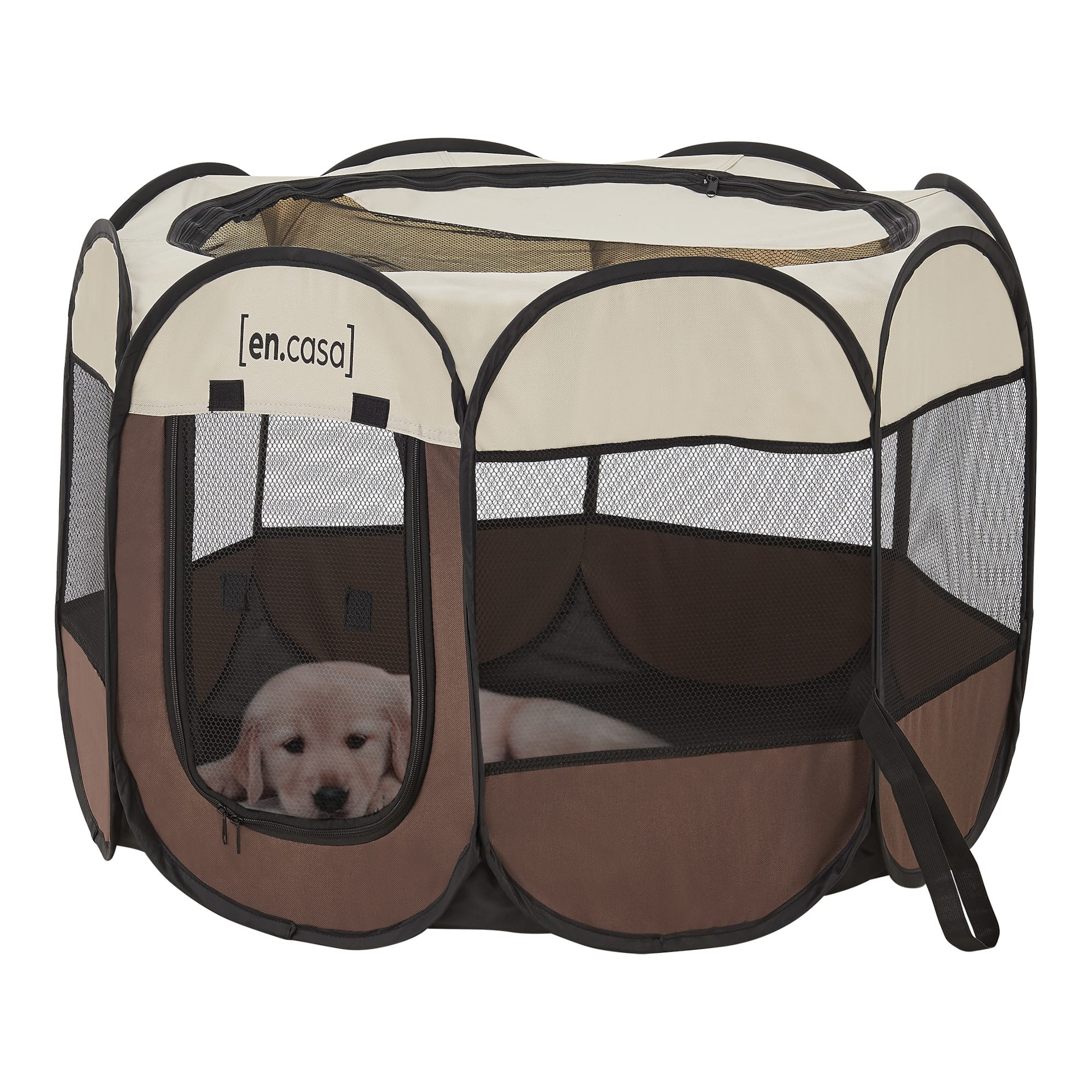 Box Pieghevole Per Animali Domestici 74x74x43 Cm - Recinto Portatile Impermeabile Per Cuccioli, Gatti, Conigli, Interno/Esterno