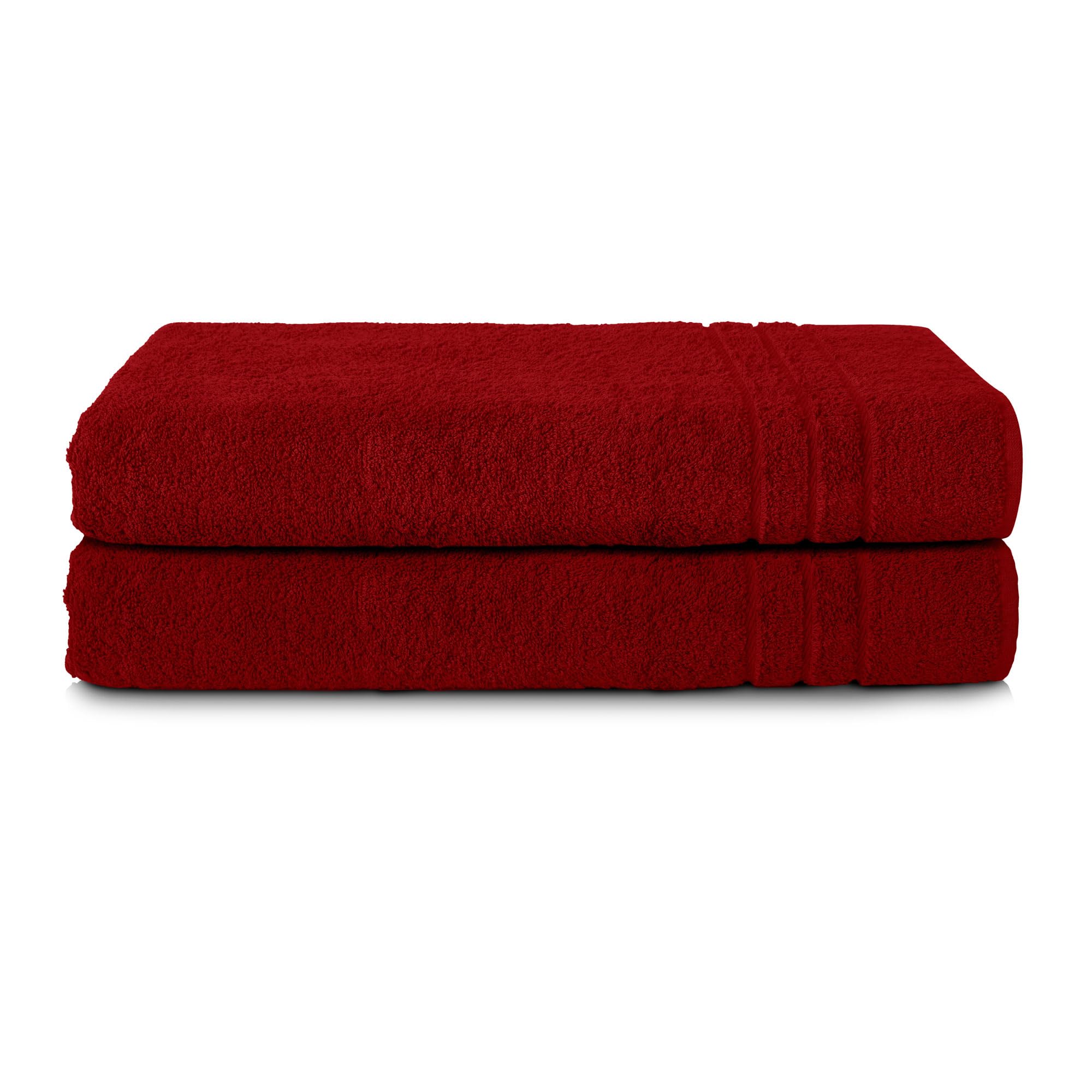 Komfortec Asciugamani 2 Per Sauna 80x200 Cm In 100% Cotone,470 G/m², Asciugamano Doccia Grande, Morbido, Asciugatura Rapida, Grigio Antracite/Verdescura