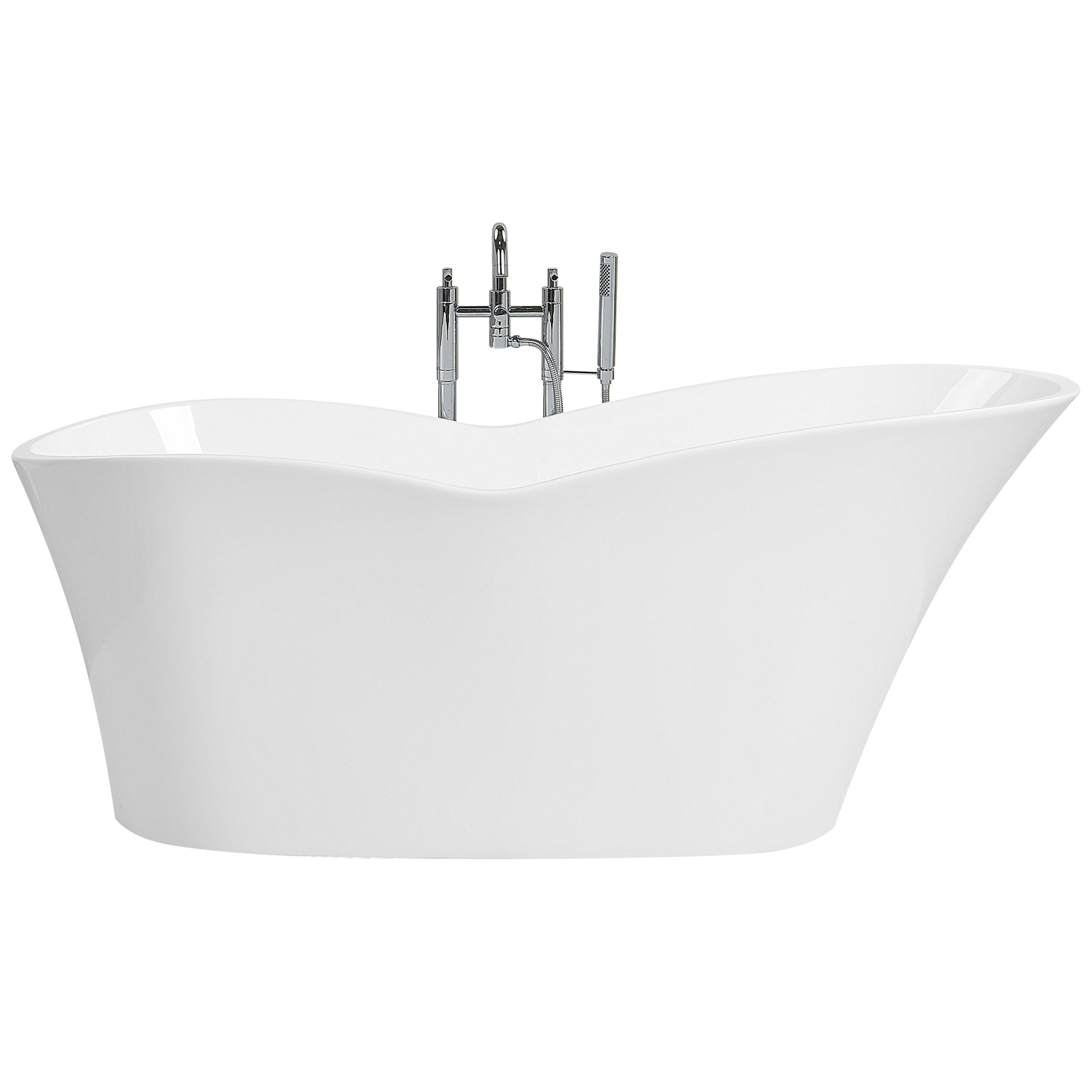 Cadă freestanding DULCINA 170 x 80 cm Alb