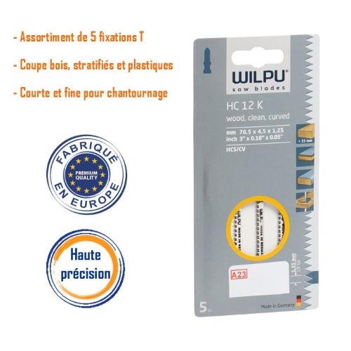 Lot De 10 Lames Scie Sauteuse – Coupe à 90° Pour Bois, Plastique, Panneaux – Acier Haute Carbone - 6