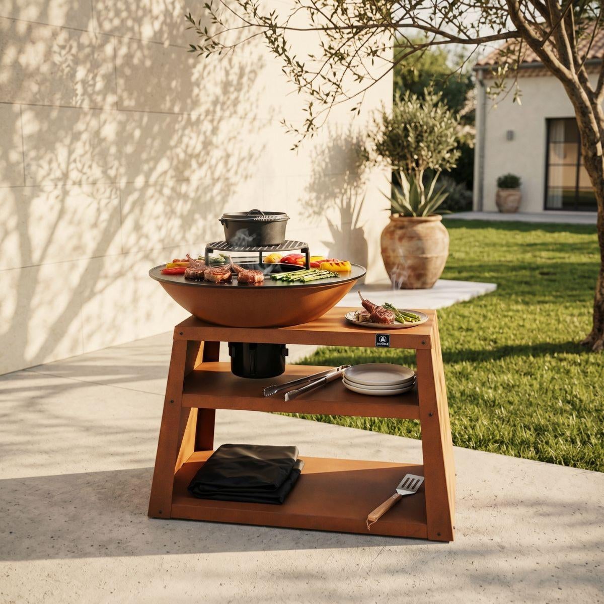 LAGUIOLE CUISSON - Brasero avec meuble intégré avec accessoires et housse de protection - 3