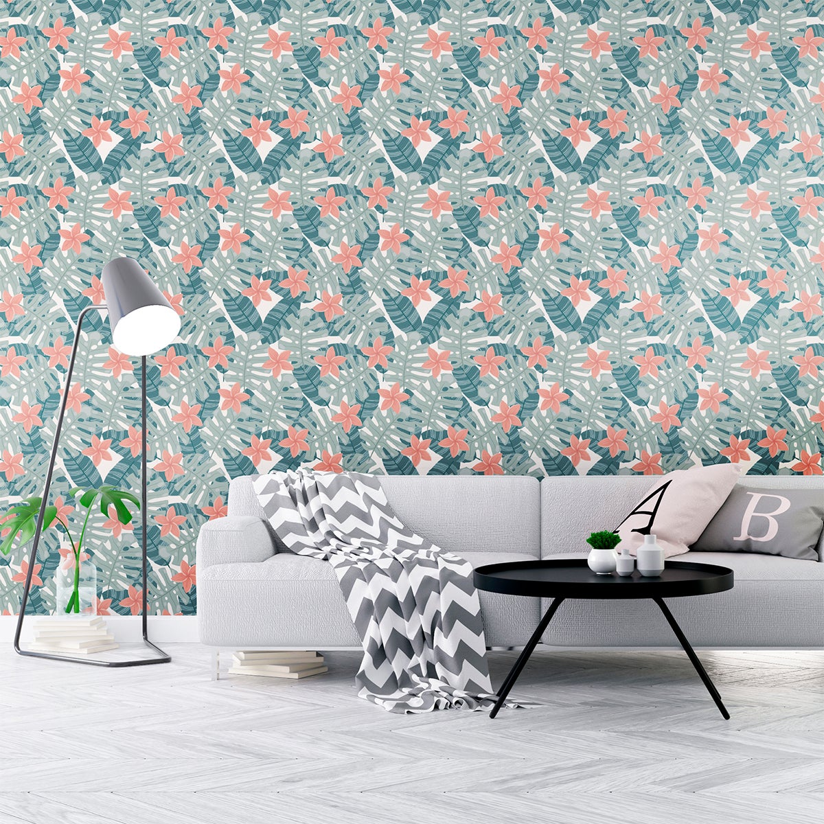 Adesivo carta da parati tropicale Santiago - Sticker adesivo - adesivi murali - 50x50cm - 3