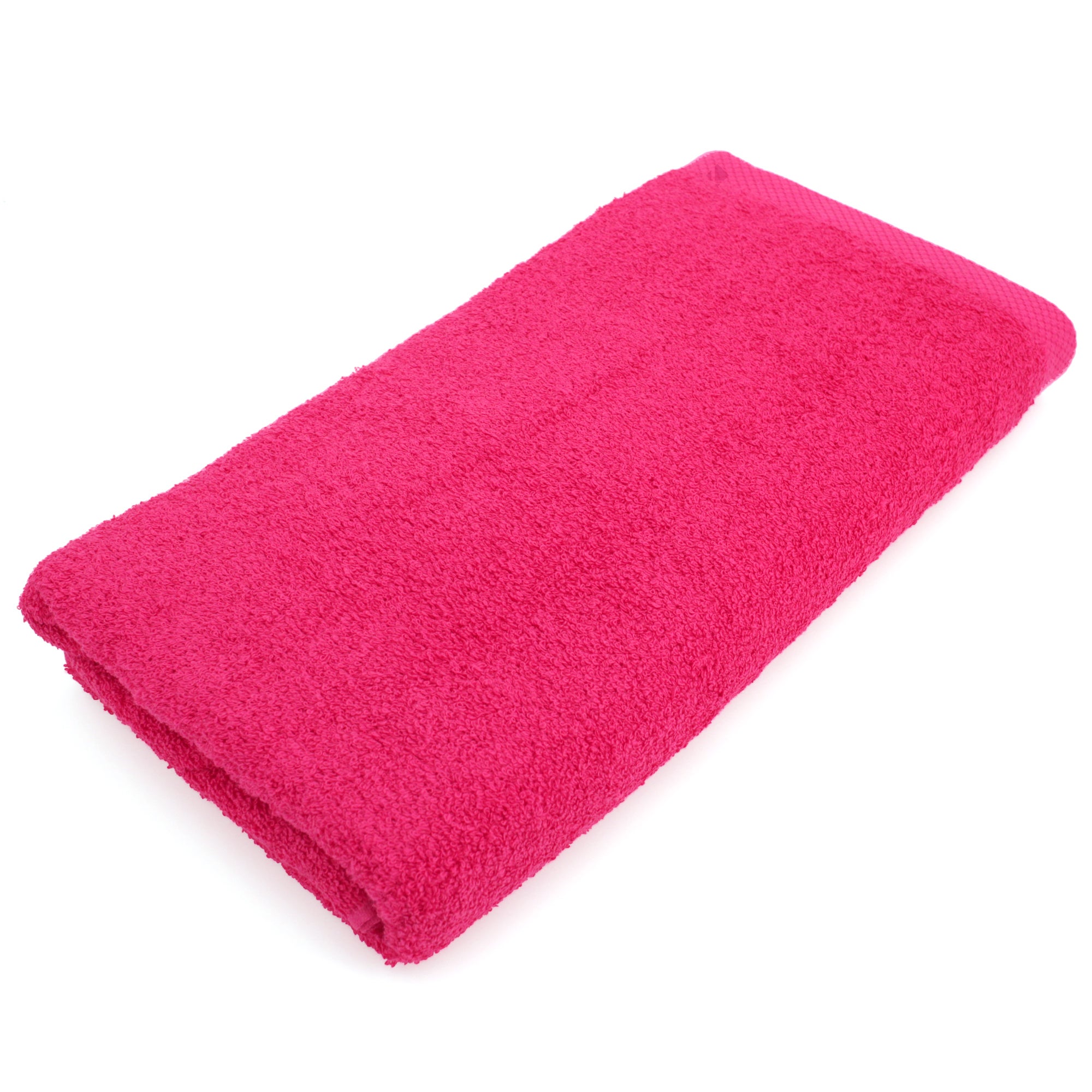 Drap De Douche 70x140 Cm 100% Coton 550 G/m² - Collection Pure Tennis Rose Fuchsia, Fabriqué Au Portugal - 6