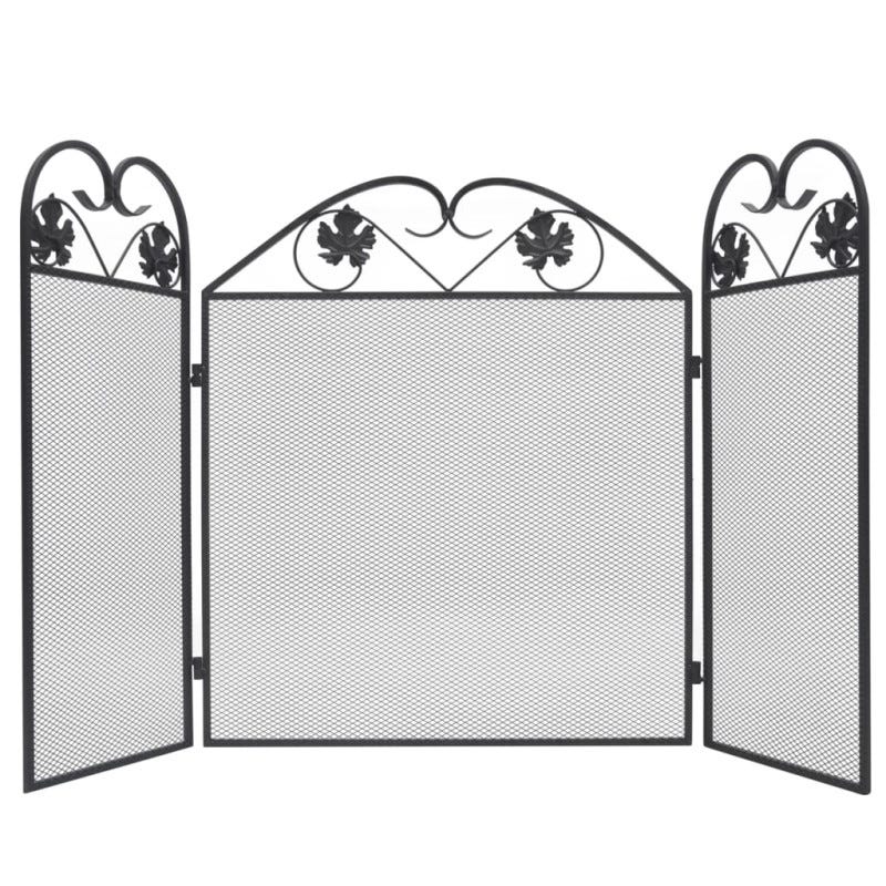 Ecran De Cheminée Pliable à 3 Panneaux De 78 X 133 Cm, Pare-feu Ecran De Cheminée Pliable à 3 Panneaux De 78 X 133 Cm, Pare-feu