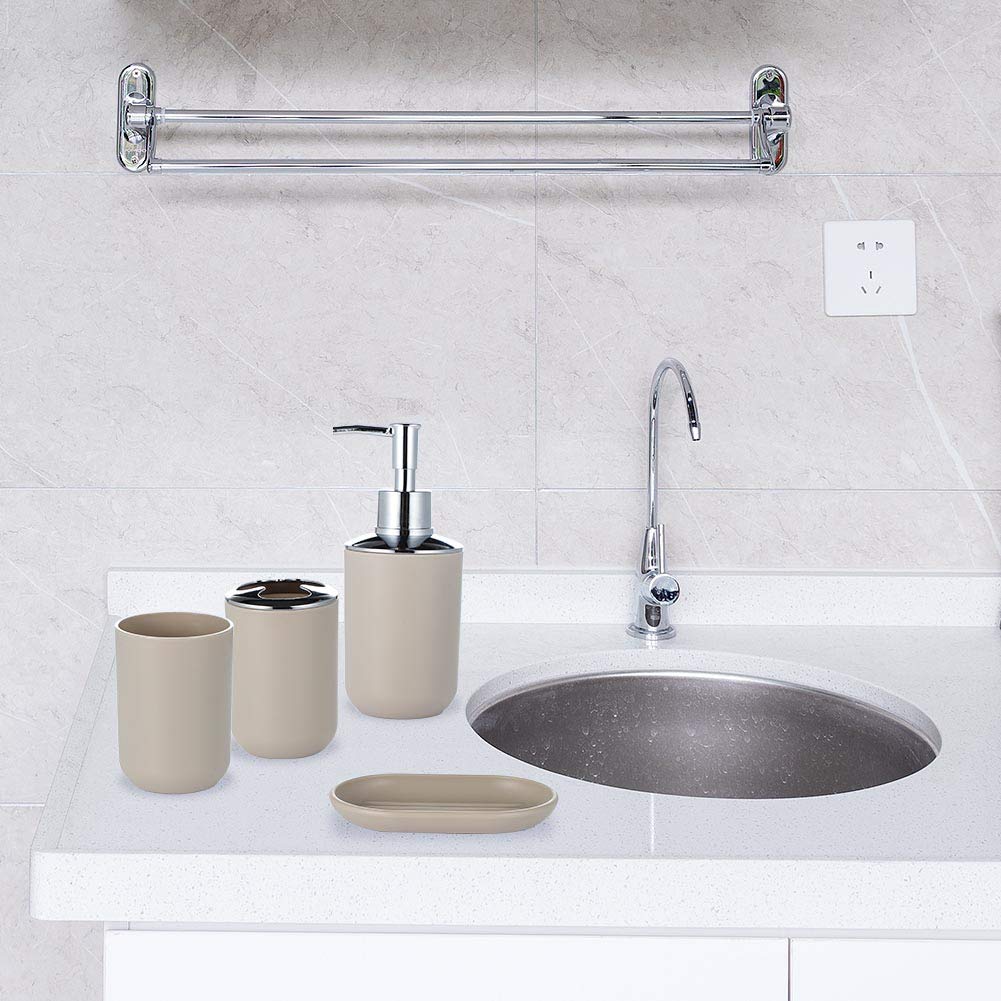 Otostar Set Di Accessori Da Bagno Plastica Da 6 Pezzi Set - 5