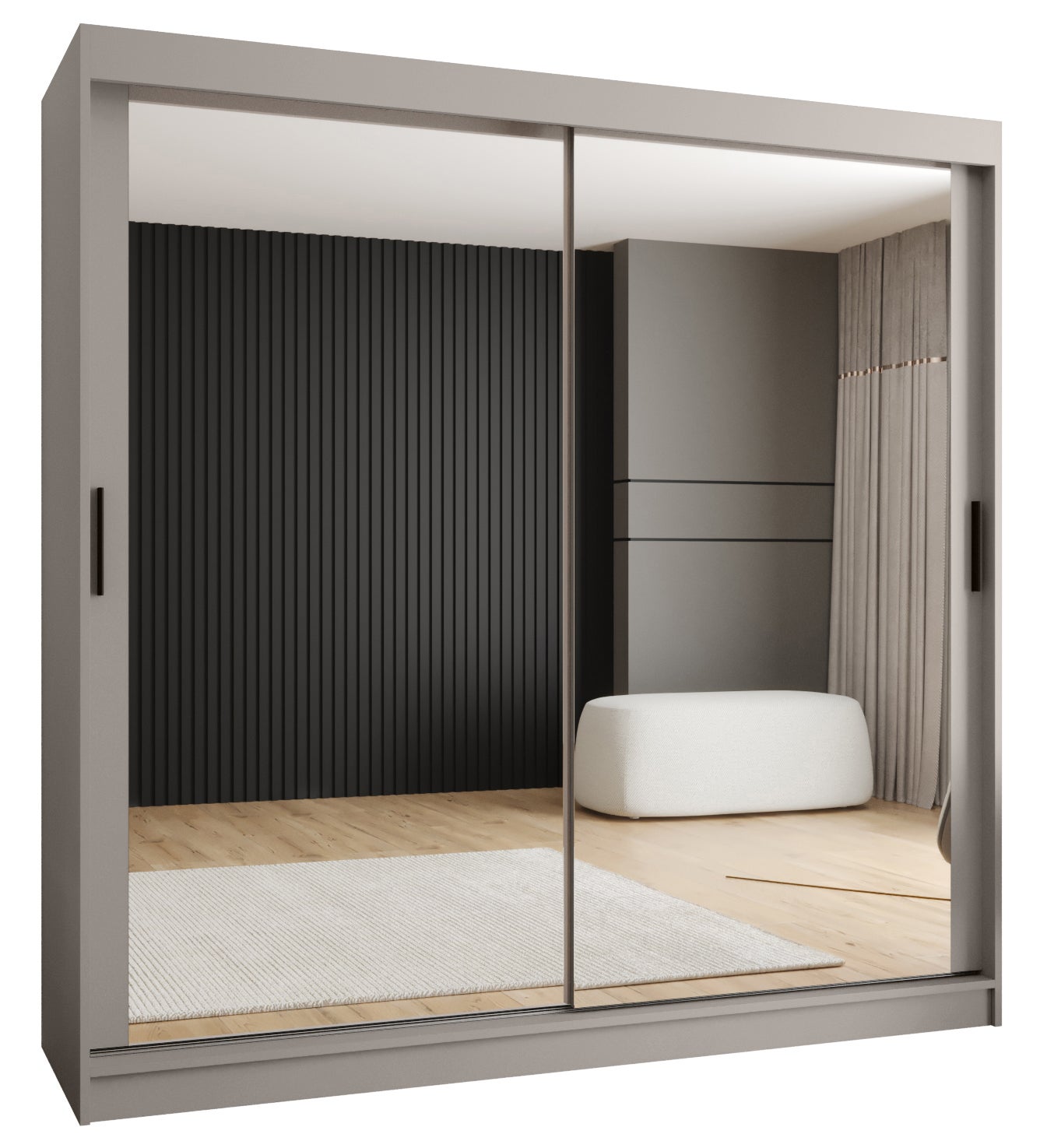 Szafa przesuwna garderoba RUBINO T3 200 x 62 x 200 cm Kaszmir