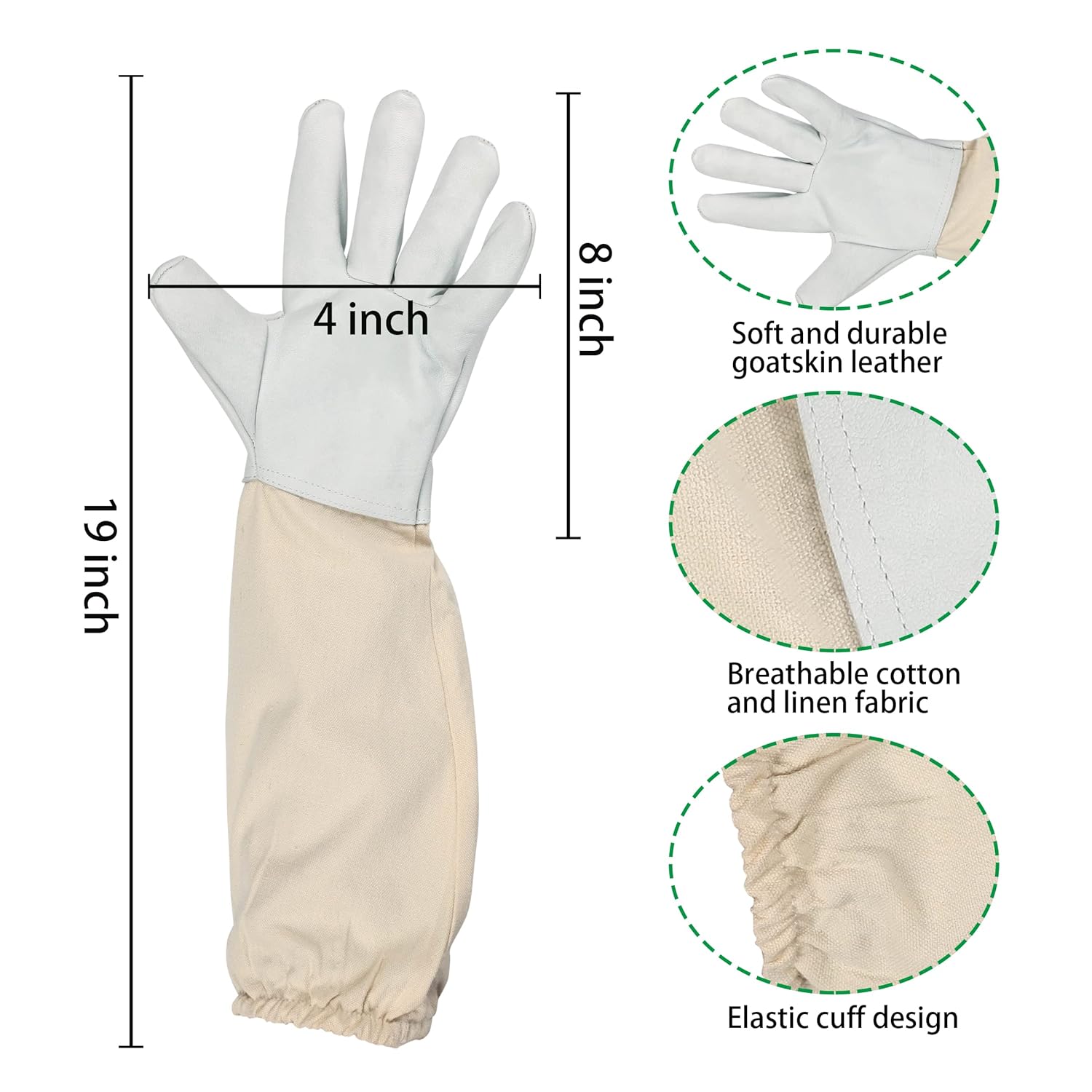 Kit Ruche Apicole Professionnel (Veste, Pantalon, Gants) Kit Apicole pour Homme et Femme - 5