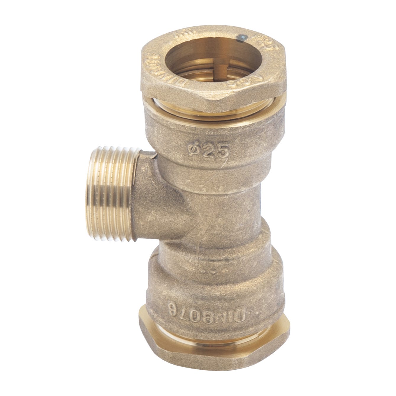 Raccord laiton té 3-4 m d25 plymouth | Leroy Merlin