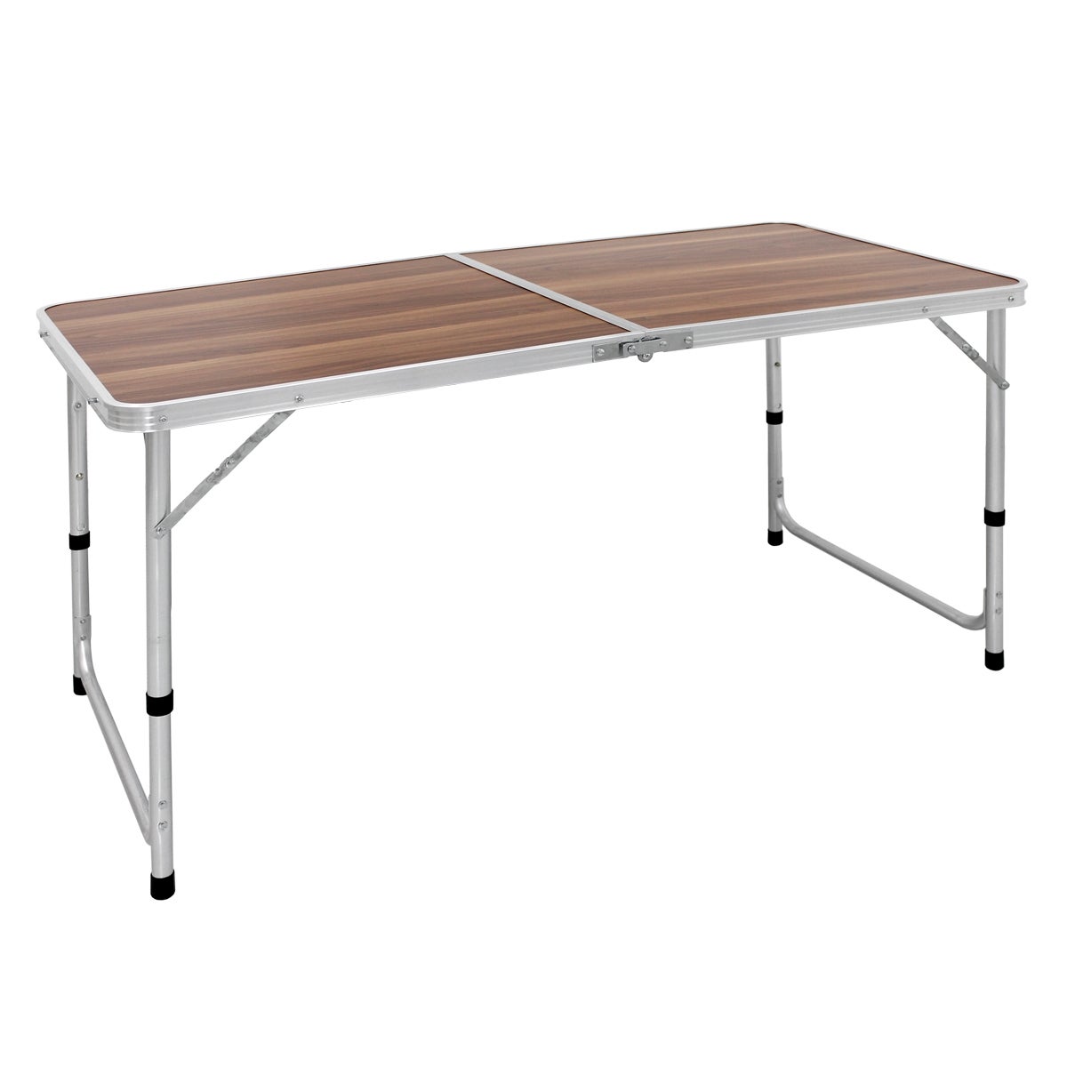 HOMGNE | Tavolo Da Campeggio IGT Pieghevole | Altezza Regolabile 38-55 Cm | In Lega Di Alluminio 88 Cm | Con Barre Laterali | Leggero 3,44 Kg