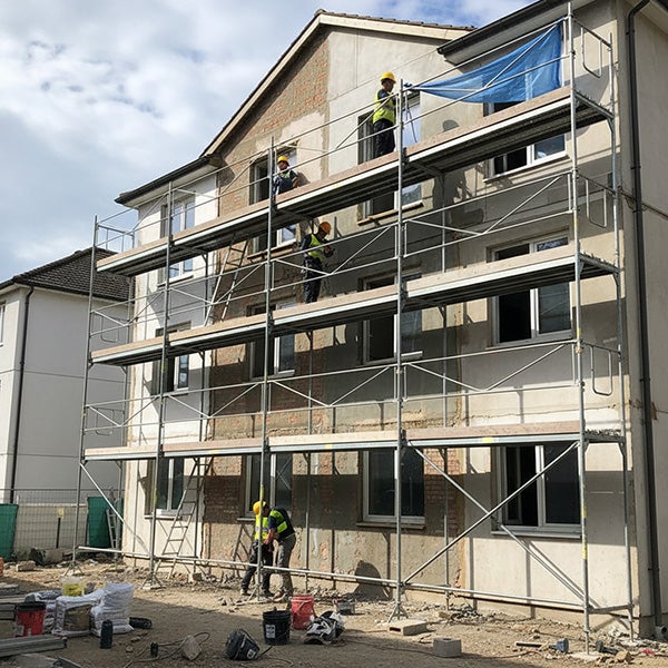 Echafaudage de maçon 104m² - Structure seule + Garde-corps - DCM104-S - 5