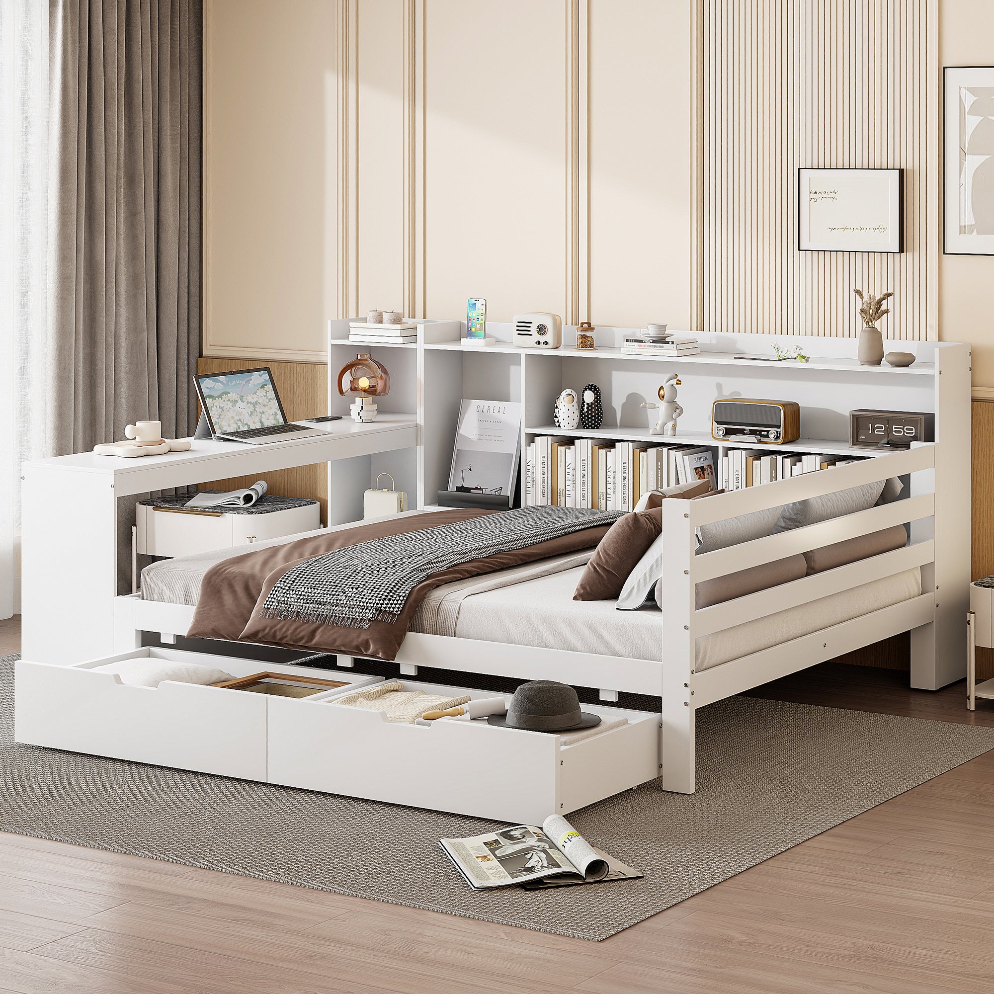 Tavolino A C Regolabile Con Ruote – Perfetto Per Letto, Divano O Ufficio – Pratico, Salvaspazio E Super Versatile (grigio)