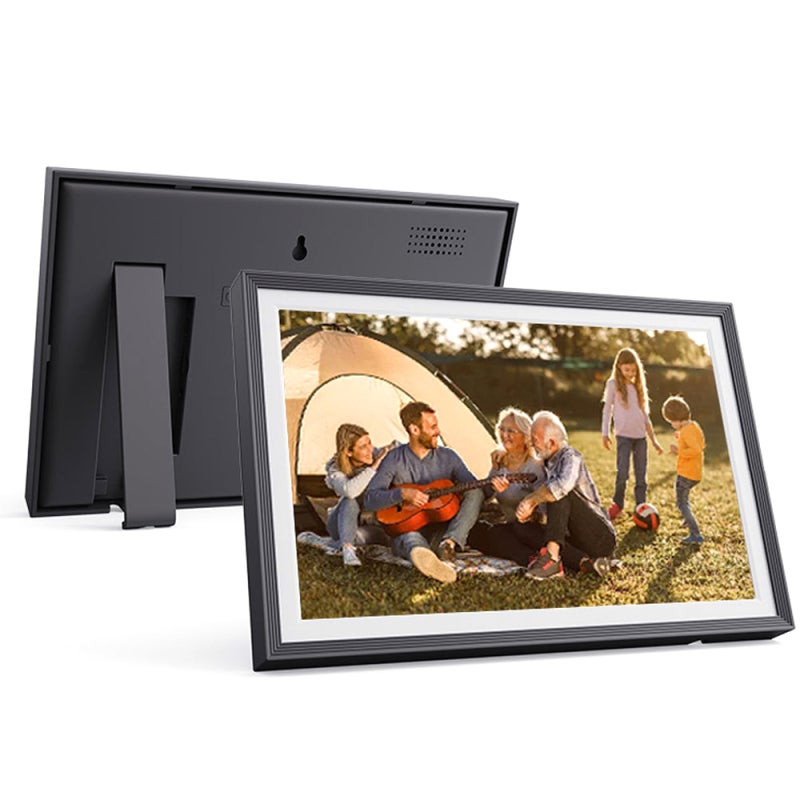 UCMDA Cadre Photo Numérique WiFi 10.1'' – Écran Tactile IPS HD 1280x800, 32 Go Stockage, Partage Via App Uhale, Rotation Auto, Montage Mural, Idéal Famille & Cadeau