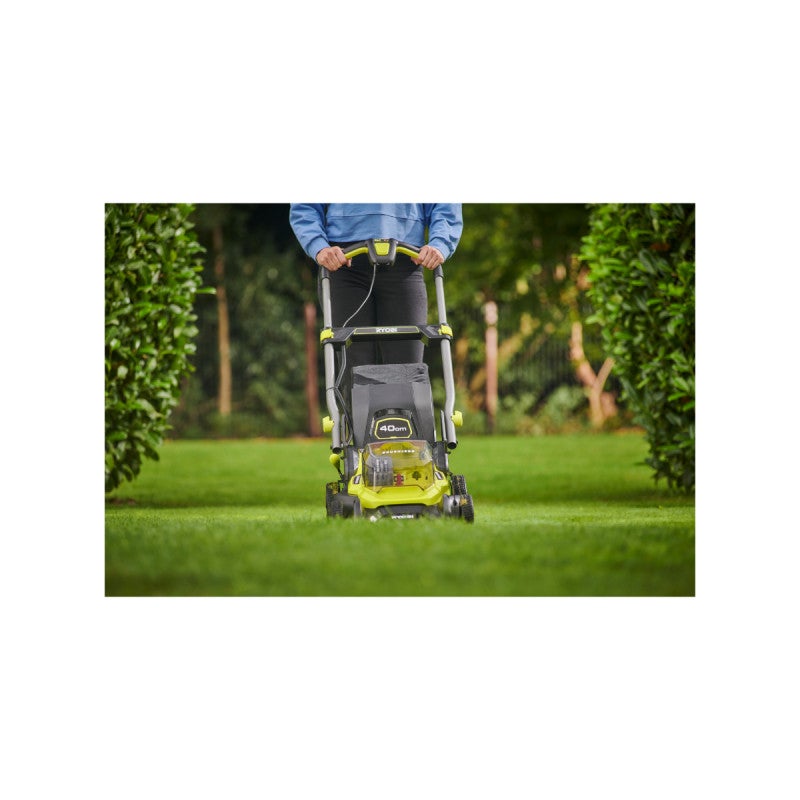 Tondeuse poussée RYOBI 18V Brushless - coupe 40cm - 2 batteries 4,0Ah - 1 chargeur rapide - RY18LMX40C-240 - 2