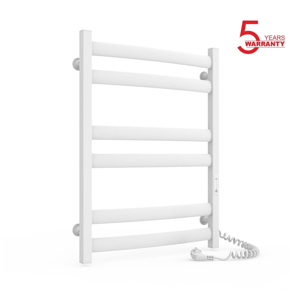 Grzejnik łazienkowy elektryczny ATLANT 500x700 z minutnikiem ECO, 160W, Biały
