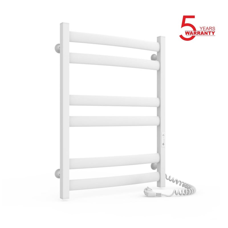 Grzejnik łazienkowy elektryczny ATLANT 500x700 z minutnikiem ECO, 160W, Biały