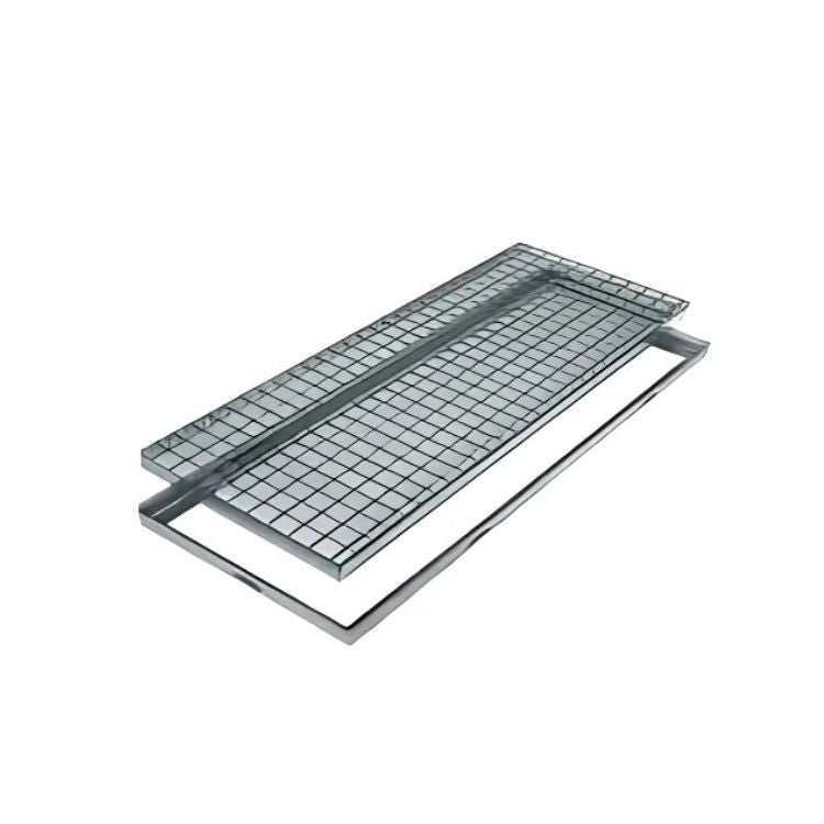 Canaleta Drenaje Rectangular Malla Rejilla Acero Galvanizado 10x100 cm ...