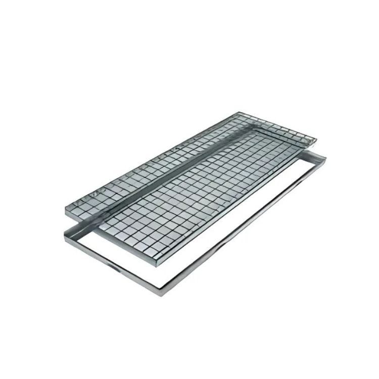 Canaleta Drenaje Rectangular Malla Rejilla Acero Galvanizado 10x100 cm ...