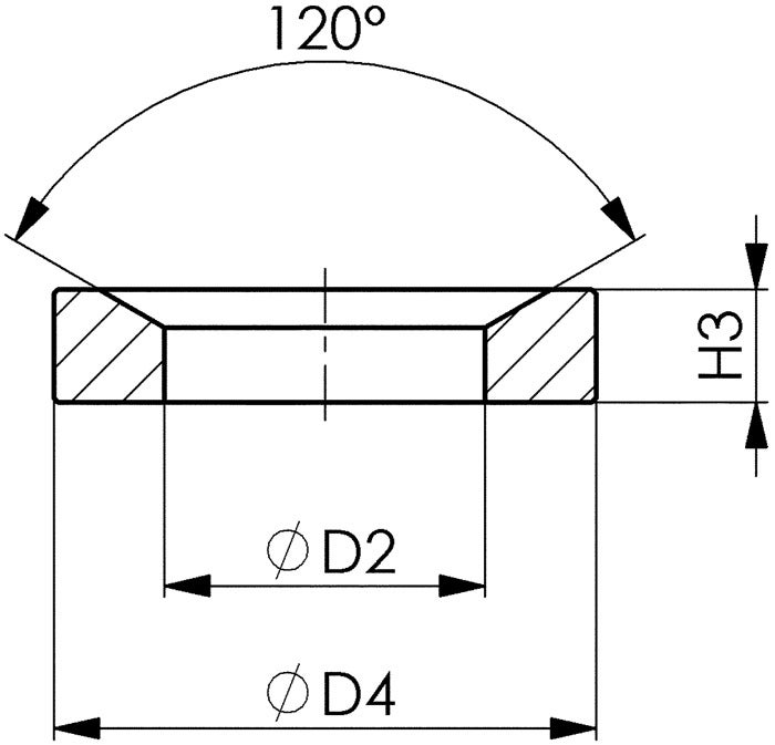 Rondelle à portée conique DIN6319D M14 AMF 1 PCS - 6