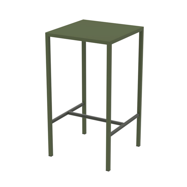 Table Haute Réglable WilTec 600x600mm - Hauteur 70/110cm Aluminium | Mange-debout Jardin/Cuisine
