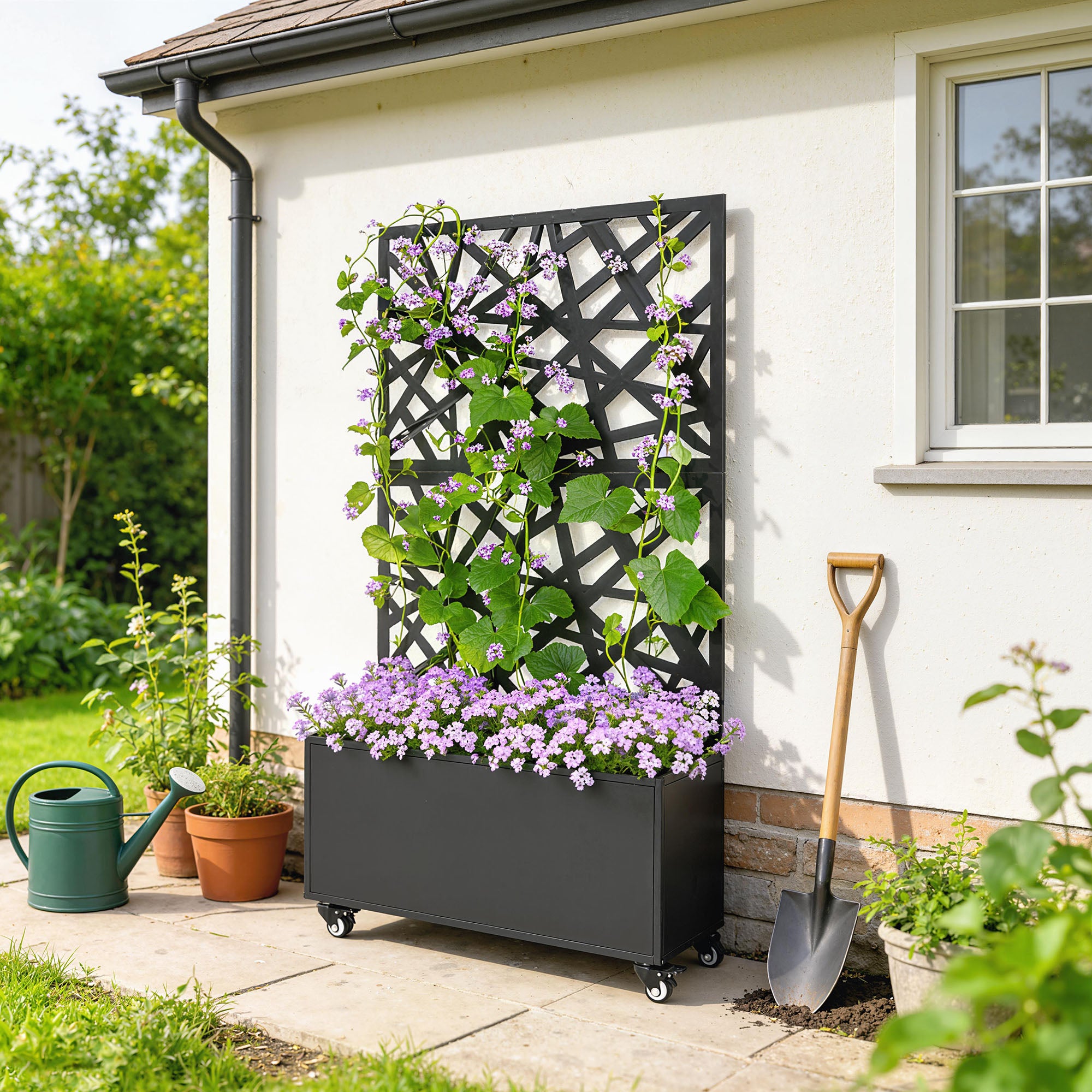 Jardinière avec treillis métal Outsunny - 9