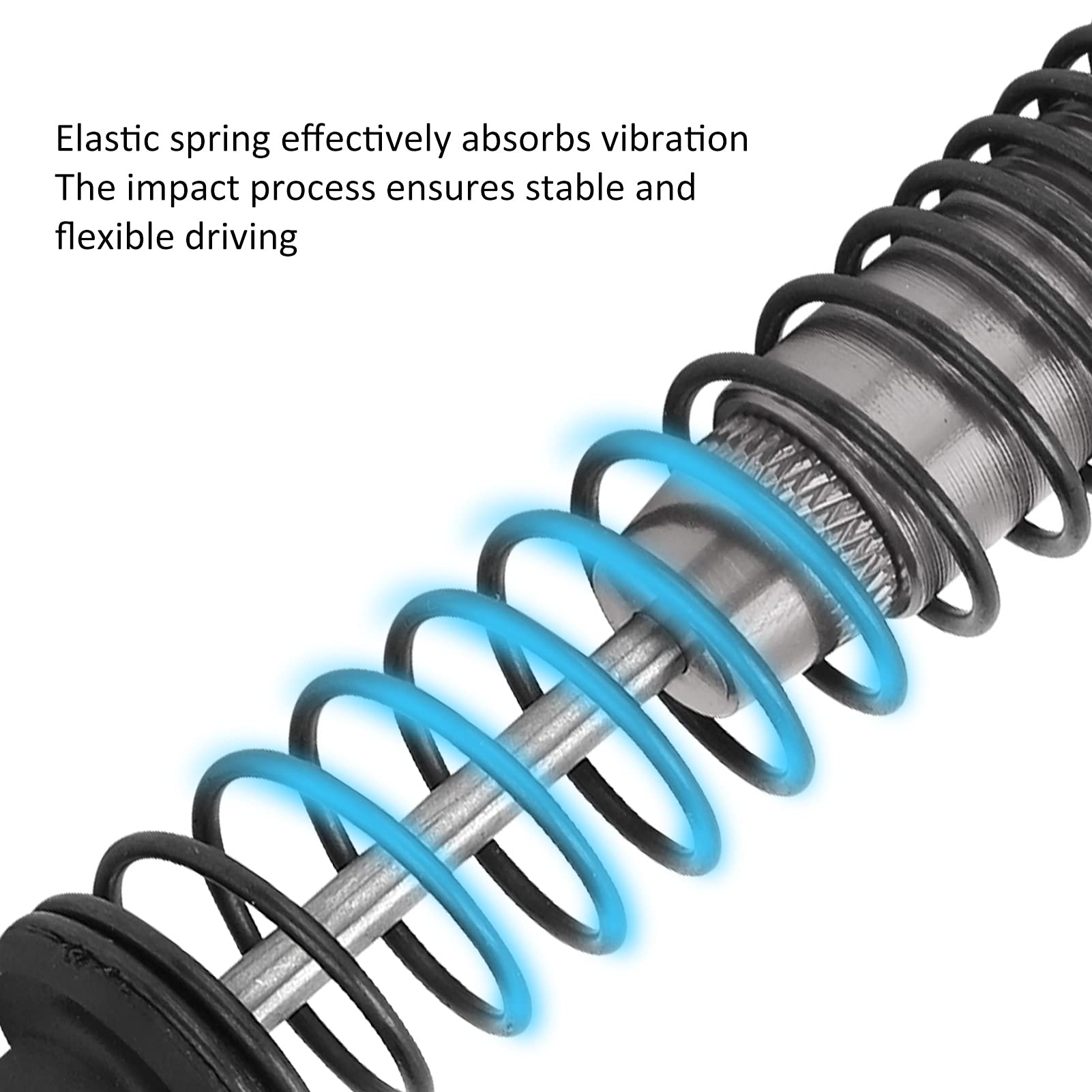 Ammortizzatore regolabile da 110 mm, a molla completamente in metallo, adatto per Traxxas Slash 2WD (colore personalizzato) - 3