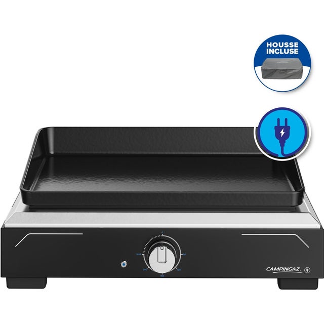 Camping Gaz 2198523 Plancha Electric 1 XD Czarno-srebrna płyta grzewcza
