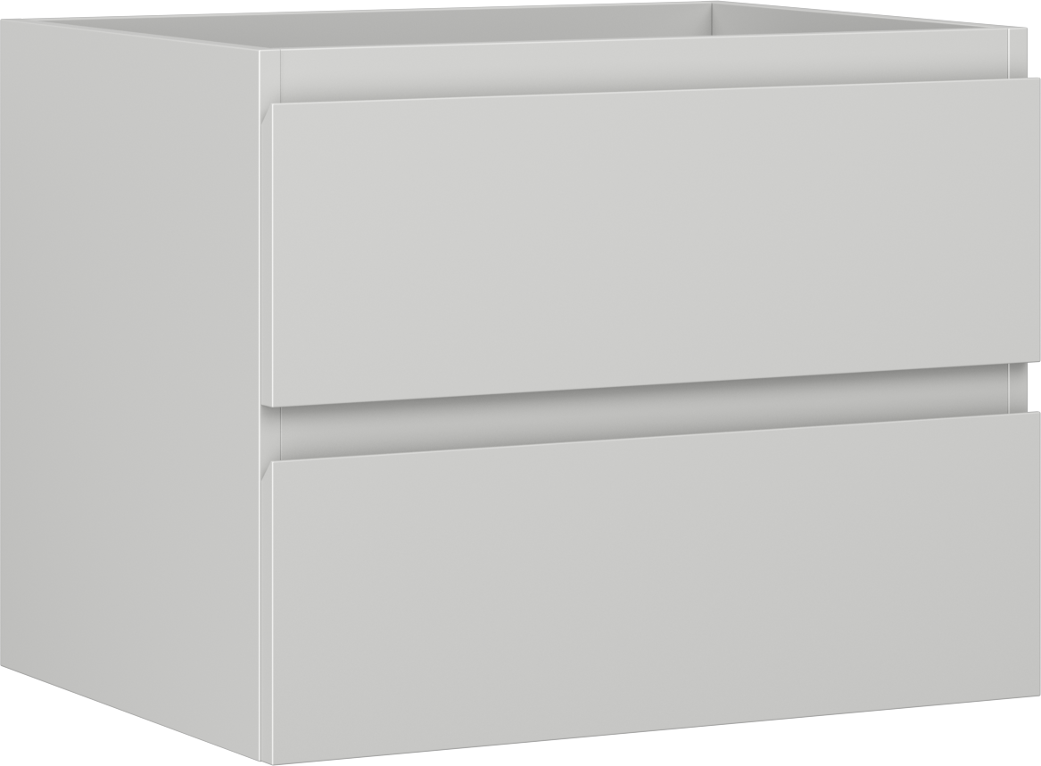 Mexen Orio szafka łazienkowa podumywalkowa 60 cm, 2 szuflady, szara mat - 91A10-06047-2-BFF62