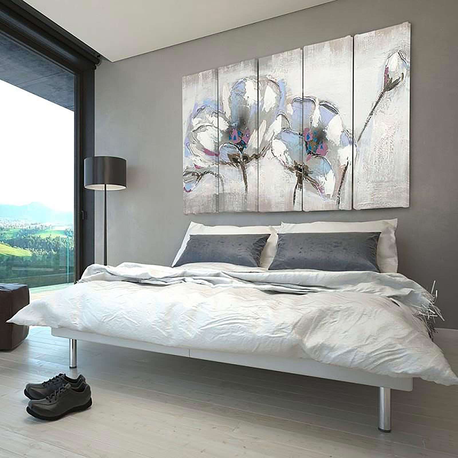 Tableau fleurs peintes - 300 x 140 cm - 3