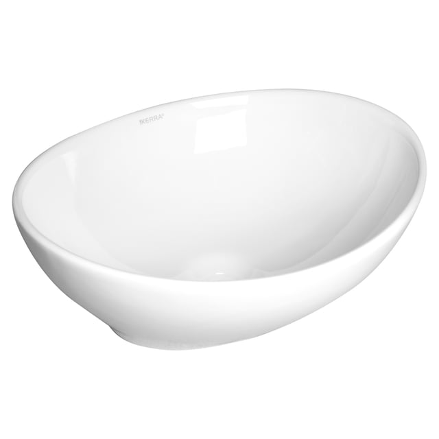 Umywalka nablatowa KR-707 biała KERRA